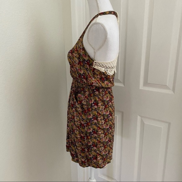Lush Multicolored Crochet Racerback Dress Sm - Picture 6 of 10